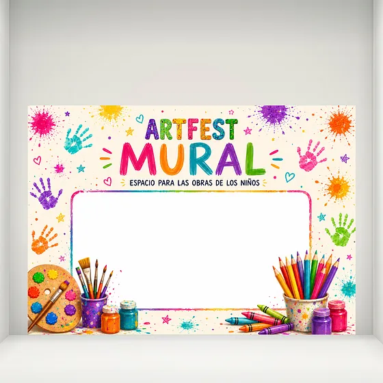 Banner Plano 2D, 1 unidad, Mural de ArtFest